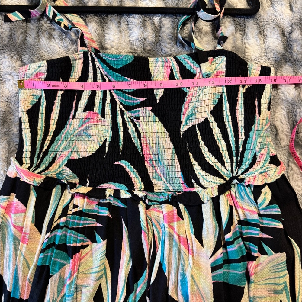 Torrid Rayon Smocked Tiered Maxi Dress Size 1 - Picture 8 of 9